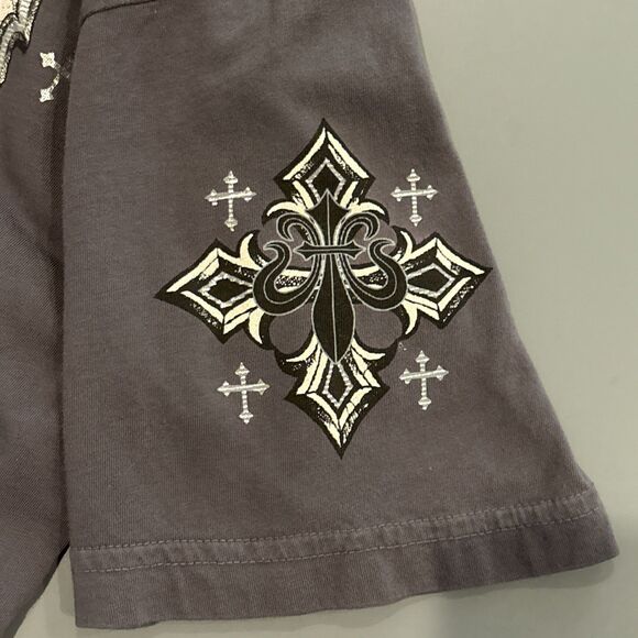 ‼️🔥CRAZY Y2K ARCHAIC AFFLICTION Grey Affliction T-shirt with bold design! 🔥‼️ - Picture 5 of 6